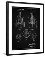 PP880-Vintage Black Hole Saw Patent Poster-Cole Borders-Framed Giclee Print