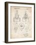 PP880-Vintage Parchment Hole Saw Patent Poster-Cole Borders-Framed Giclee Print