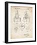 PP880-Vintage Parchment Hole Saw Patent Poster-Cole Borders-Framed Giclee Print