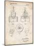 PP880-Vintage Parchment Hole Saw Patent Poster-Cole Borders-Mounted Giclee Print