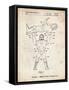 PP885-Vintage Parchment Hulk Hogan Wrestling Action Figure Patent Poster-Cole Borders-Framed Stretched Canvas