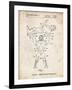 PP885-Vintage Parchment Hulk Hogan Wrestling Action Figure Patent Poster-Cole Borders-Framed Giclee Print