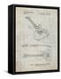 PP888-Antique Grid Parchment Ibanez Pro 540RBB Electric Guitar Patent Poster-Cole Borders-Framed Stretched Canvas