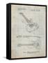 PP888-Antique Grid Parchment Ibanez Pro 540RBB Electric Guitar Patent Poster-Cole Borders-Framed Stretched Canvas