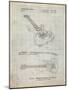 PP888-Antique Grid Parchment Ibanez Pro 540RBB Electric Guitar Patent Poster-Cole Borders-Mounted Giclee Print