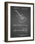 PP888-Black Grid Ibanez Pro 540RBB Electric Guitar Patent Poster-Cole Borders-Framed Giclee Print