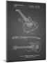 PP888-Black Grid Ibanez Pro 540RBB Electric Guitar Patent Poster-Cole Borders-Mounted Giclee Print