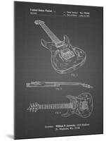 PP888-Black Grid Ibanez Pro 540RBB Electric Guitar Patent Poster-Cole Borders-Mounted Giclee Print