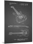 PP888-Black Grid Ibanez Pro 540RBB Electric Guitar Patent Poster-Cole Borders-Mounted Giclee Print