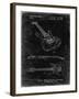 PP888-Black Grunge Ibanez Pro 540RBB Electric Guitar Patent Poster-Cole Borders-Framed Giclee Print