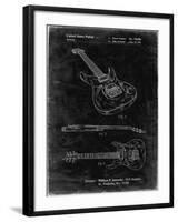 PP888-Black Grunge Ibanez Pro 540RBB Electric Guitar Patent Poster-Cole Borders-Framed Giclee Print