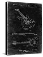 PP888-Black Grunge Ibanez Pro 540RBB Electric Guitar Patent Poster-Cole Borders-Stretched Canvas