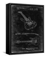PP888-Black Grunge Ibanez Pro 540RBB Electric Guitar Patent Poster-Cole Borders-Framed Stretched Canvas