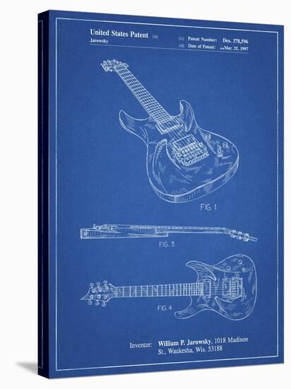 PP888-Blueprint Ibanez Pro 540RBB Electric Guitar Patent Poster-Cole Borders-Stretched Canvas