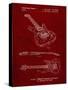 PP888-Burgundy Ibanez Pro 540RBB Electric Guitar Patent Poster-Cole Borders-Stretched Canvas