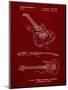 PP888-Burgundy Ibanez Pro 540RBB Electric Guitar Patent Poster-Cole Borders-Mounted Giclee Print
