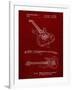 PP888-Burgundy Ibanez Pro 540RBB Electric Guitar Patent Poster-Cole Borders-Framed Giclee Print