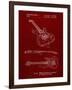 PP888-Burgundy Ibanez Pro 540RBB Electric Guitar Patent Poster-Cole Borders-Framed Giclee Print