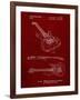 PP888-Burgundy Ibanez Pro 540RBB Electric Guitar Patent Poster-Cole Borders-Framed Giclee Print