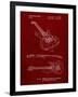 PP888-Burgundy Ibanez Pro 540RBB Electric Guitar Patent Poster-Cole Borders-Framed Giclee Print