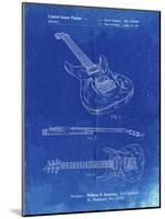 PP888-Faded Blueprint Ibanez Pro 540RBB Electric Guitar Patent Poster-Cole Borders-Mounted Giclee Print