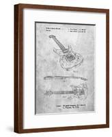 PP888-Slate Ibanez Pro 540RBB Electric Guitar Patent Poster-Cole Borders-Framed Giclee Print