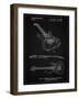 PP888-Vintage Black Ibanez Pro 540RBB Electric Guitar Patent Poster-Cole Borders-Framed Giclee Print