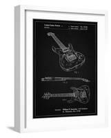 PP888-Vintage Black Ibanez Pro 540RBB Electric Guitar Patent Poster-Cole Borders-Framed Giclee Print