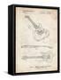 PP888-Vintage Parchment Ibanez Pro 540RBB Electric Guitar Patent Poster-Cole Borders-Framed Stretched Canvas