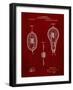 PP889-Burgundy Ibanez Pro 540RBB Electric Guitar Patent Poster-Cole Borders-Framed Giclee Print