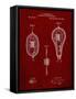 PP889-Burgundy Ibanez Pro 540RBB Electric Guitar Patent Poster-Cole Borders-Framed Stretched Canvas