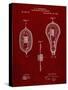 PP889-Burgundy Ibanez Pro 540RBB Electric Guitar Patent Poster-Cole Borders-Stretched Canvas