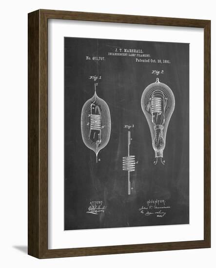 PP889-Chalkboard Ibanez Pro 540RBB Electric Guitar Patent Poster-Cole Borders-Framed Giclee Print