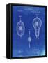 PP889-Faded Blueprint Ibanez Pro 540RBB Electric Guitar Patent Poster-Cole Borders-Framed Stretched Canvas