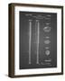 PP89-Black Grid Vintage Baseball Bat 1939 Patent Poster-Cole Borders-Framed Giclee Print