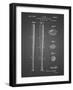 PP89-Black Grid Vintage Baseball Bat 1939 Patent Poster-Cole Borders-Framed Giclee Print