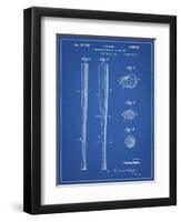 PP89-Blueprint Vintage Baseball Bat 1939 Patent Poster-Cole Borders-Framed Giclee Print