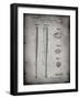 PP89-Faded Grey Vintage Baseball Bat 1939 Patent Poster-Cole Borders-Framed Giclee Print