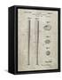 PP89-Sandstone Vintage Baseball Bat 1939 Patent Poster-Cole Borders-Framed Stretched Canvas