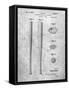 PP89-Slate Vintage Baseball Bat 1939 Patent Poster-Cole Borders-Framed Stretched Canvas