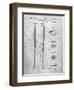 PP89-Slate Vintage Baseball Bat 1939 Patent Poster-Cole Borders-Framed Giclee Print