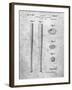 PP89-Slate Vintage Baseball Bat 1939 Patent Poster-Cole Borders-Framed Giclee Print