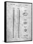 PP89-Slate Vintage Baseball Bat 1939 Patent Poster-Cole Borders-Framed Stretched Canvas