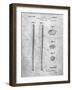 PP89-Slate Vintage Baseball Bat 1939 Patent Poster-Cole Borders-Framed Giclee Print