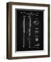 PP89-Vintage Black Vintage Baseball Bat 1939 Patent Poster-Cole Borders-Framed Premium Giclee Print