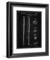 PP89-Vintage Black Vintage Baseball Bat 1939 Patent Poster-Cole Borders-Framed Giclee Print