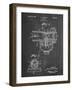 PP891-Chalkboard Indian Motorcycle Carburetor Patent Poster-Cole Borders-Framed Giclee Print