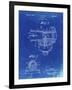 PP891-Faded Blueprint Indian Motorcycle Carburetor Patent Poster-Cole Borders-Framed Giclee Print