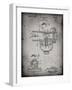 PP891-Faded Grey Indian Motorcycle Carburetor Patent Poster-Cole Borders-Framed Giclee Print