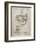 PP891-Sandstone Indian Motorcycle Carburetor Patent Poster-Cole Borders-Framed Giclee Print